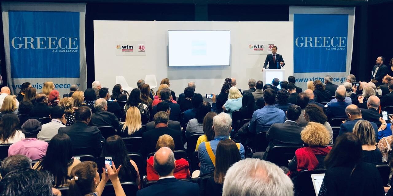 Θεοχάρης στην WTM: Ο ελληνικός τουρισμός θα κάνει νέα ρεκόρ το 2020