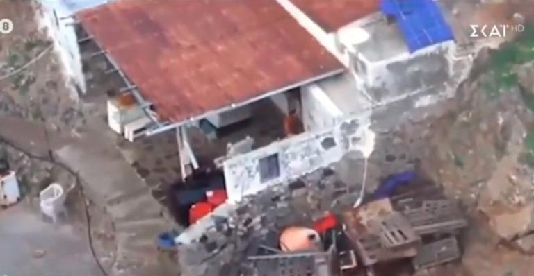 Κίναρος: Η στιγμή που το Super Puma εντοπίζει την «κυρά» Ρηνιώ (video)