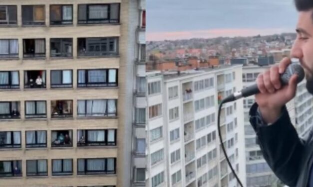 Στις Βρυξέλλες περνούν την καραντίνα με Βέρτη – Tραγουδιστής ερμηνεύει από το μπαλκόνι και γίνεται viral