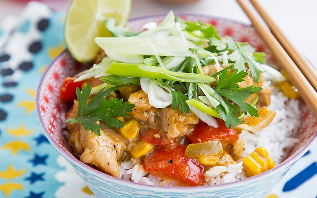 Κοτόπουλο με καλαμπόκι και καρύδα – Κάντο όπως στην Ταϋλάνδη!