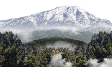 Μαγικές εικόνες από ψηλά από το χιονισμένο όρος Δίρφυς (video)