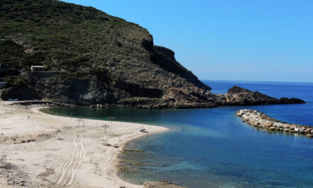 Εύβοια: Η άγνωστη παραλία με τον περίεργο κυματοθραύστη σε σχήμα “μπανάνας” (video)