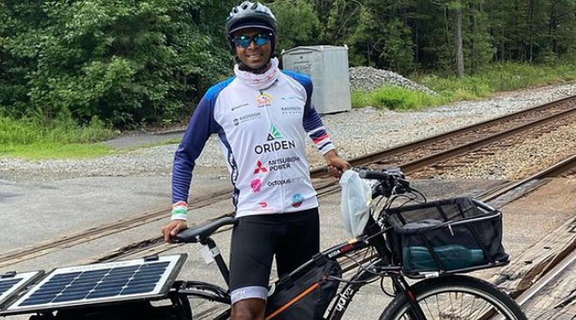 Διασχίζει τις ΗΠΑ με ένα μοτοποδήλατο… παίρνοντας ενέργεια από τον ήλιο!