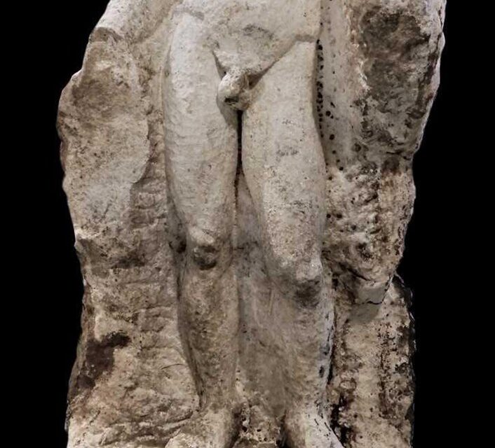 Άγαλμα των αυτοκρατορικών χρόνων αποκαλύφθηκε στο κέντρο της Βέροιας