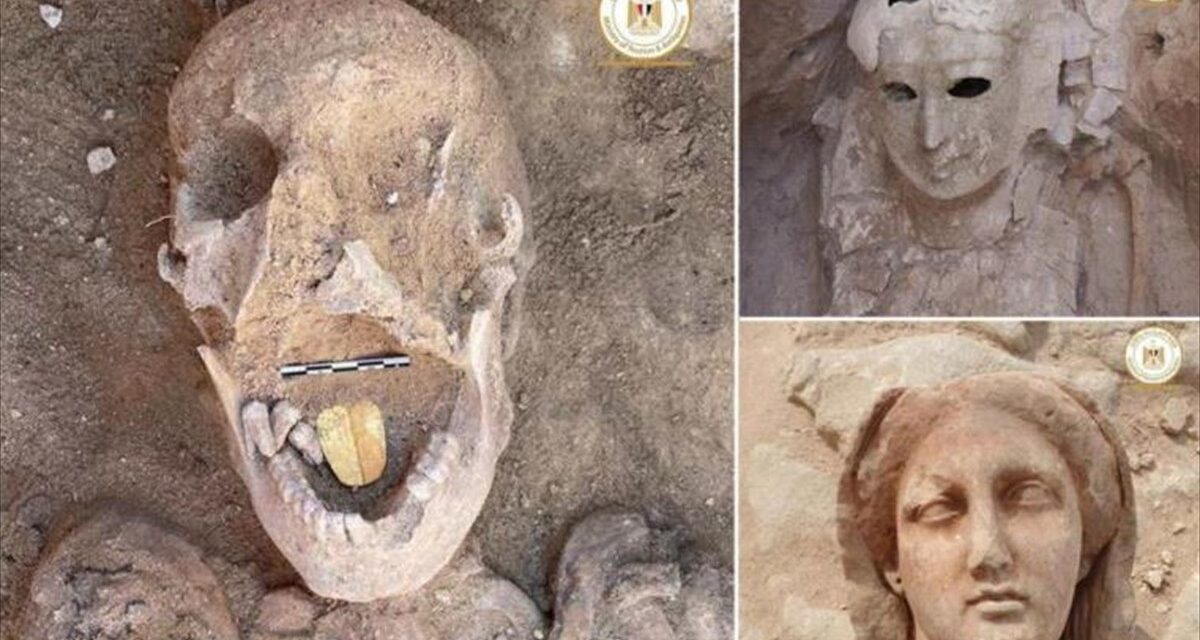 Σπουδαία ανακάλυψη στην Αίγυπτο: Στο φως μούμια 2.000 ετών με χρυσή γλώσσα – Που χρησίμευε