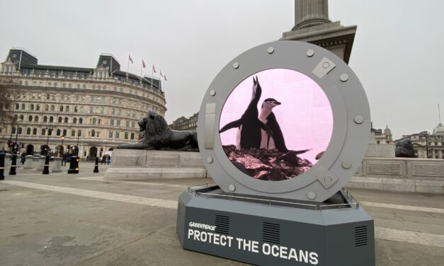 Λονδίνο: Μία τεράστια πύλη δείχνει τι συμβαίνει σε πραγματικό χρόνο στην Ανταρτική