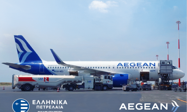 AEGEAN και ΕΛΛΗΝΙΚΑ ΠΕΤΡΕΛΑΙΑ κάνουν πράξη τις πρώτες πράσινες πτήσεις στην Ελλάδα με τη χρήση βιώσιμων αεροπορικών καυσίμων