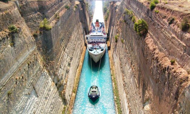 Πολύ μεγάλη κίνηση στην Διώρυγα της Κορίνθου – Ετοιμάζεται πεζόδρομος για τουρίστες