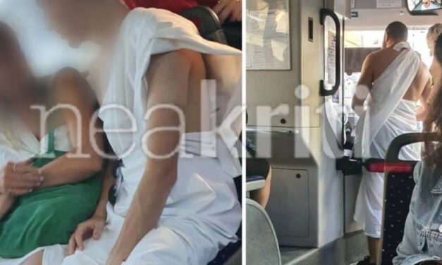 Ηράκλειο: Τουρίστες μπήκαν σε λεωφορείο ντυμένοι… αρχαίοι Έλληνες