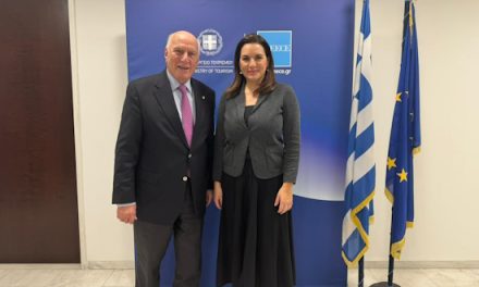 Συνάντηση Όλgας Κεφαλογιάννη με τον καθηγητή Χρήστο Ζερεφό