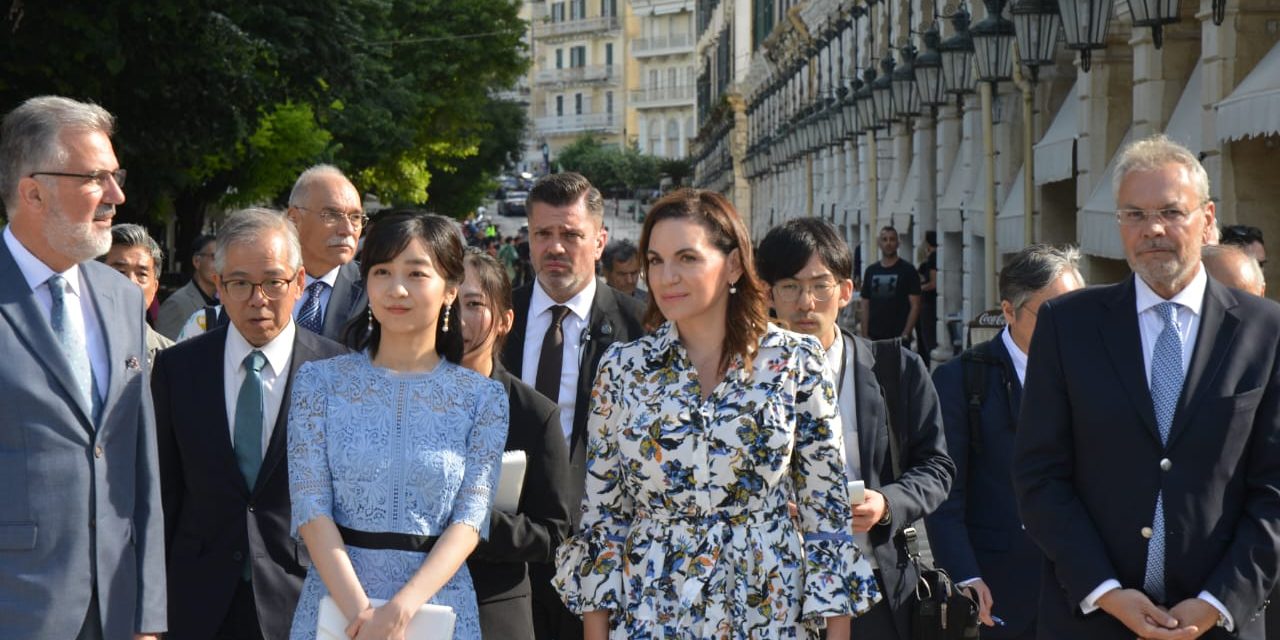 Συνάντηση Όλ. Κεφαλογιάννη με την Πριγκίπισσα Κάκο της Ιαπωνίας στην Κέρκυρα