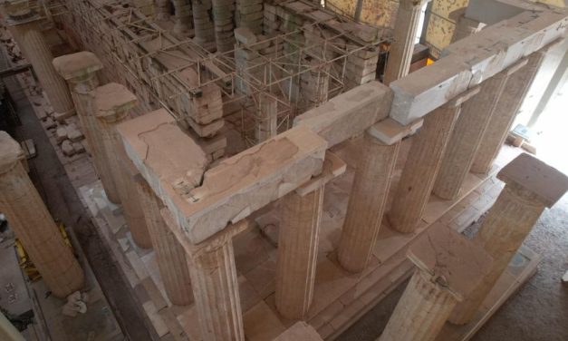 Ναός Επικούριου Απόλλωνα στις Βάσσες – Προχωρούν οι εργασίες για την αποκατάσταση και ανάδειξη του μνημείου