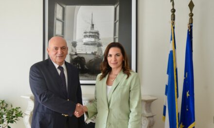 Συνάντηση της Υπουργού Τουρισμού Ο. Κεφαλογιάννη με τον Υπουργό Τουρισμού και Αρχαιοτήτων της Παλαιστίνης