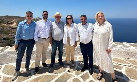 Σε Σαντορίνη, Σίκινο, Φολέγανδρο και Ανάφη η Όλγα Κεφαλογιάννη