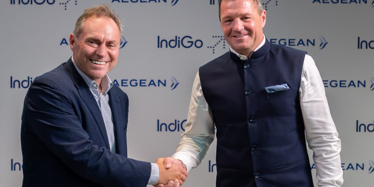 Η IndiGo και η AEGEAN υπογράφουν Μνημόνιο Συνεργασίας για πτήσεις κοινού κωδικού