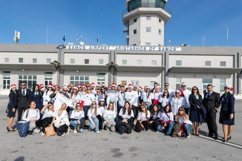 «AEGEAN Santa Crew»: Εθελοντές-εργαζόμενοι της AEGEAN έφεραν τα Χριστούγεννα στα σχολεία απομακρυσμένων περιοχών της Ελλάδας