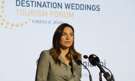 Η Υπουργός Τουρισμού Όλγα Κεφαλογιάννη στην εκδήλωση Destination Weddings Tourism Forum Greece 2026