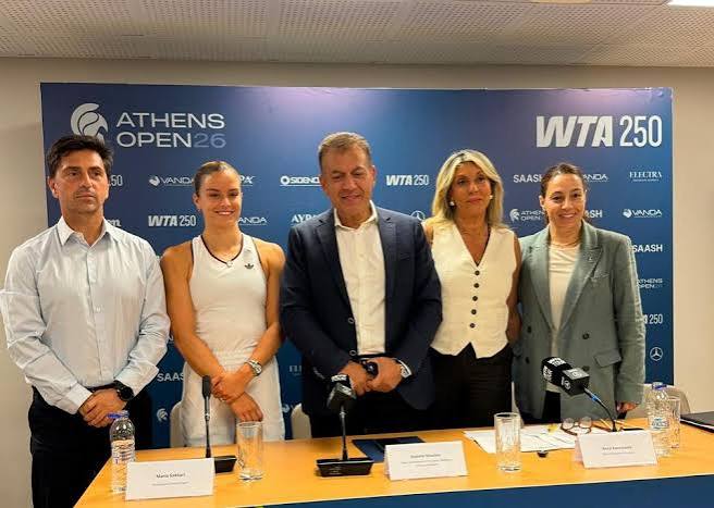 Η Υφ. Τουρισμού Άννα Καραμανλή στην επίσημη συνέντευξη Τύπου για το Athens Open WTA 250